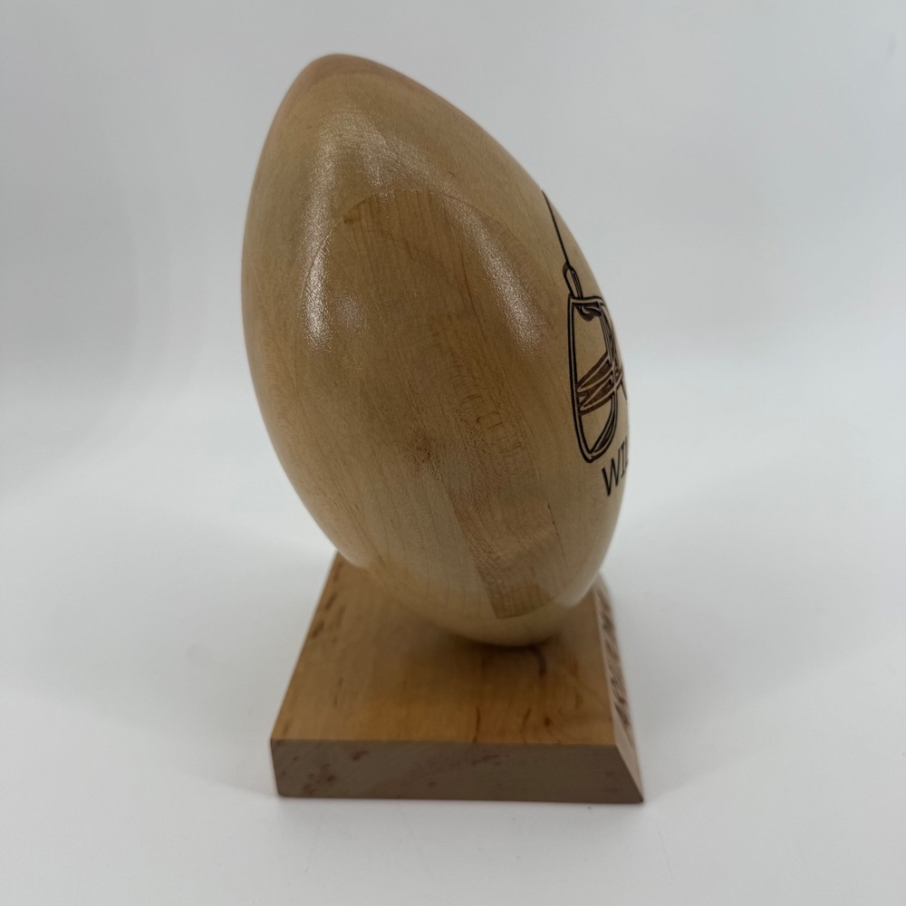 Arizona Wildcats Wooden Football Desktop Trophy Engraved NCAA Decor 8 Inch - Picture 7 of 10